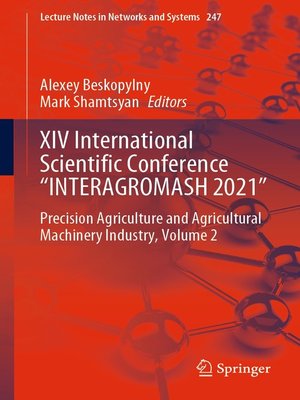 cover image of XIV International Scientific Conference "INTERAGROMASH 2021"